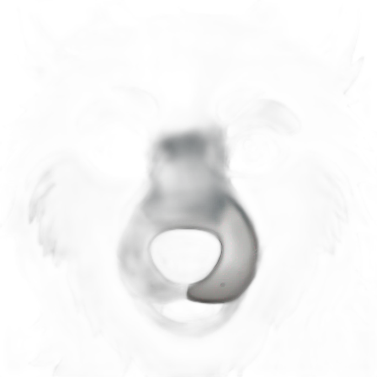 a full black wolf with blue eyes emoji