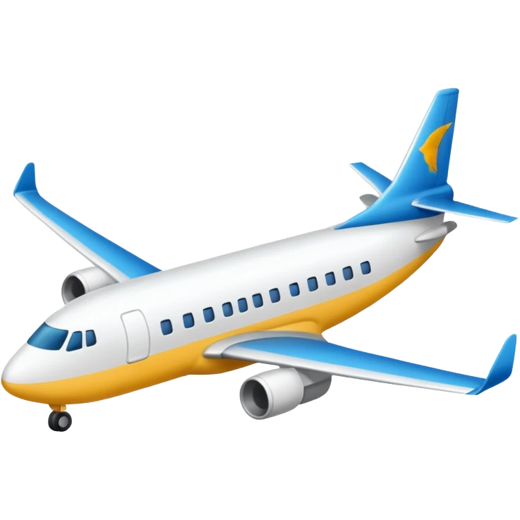 avion blanco mas sencillo emoji