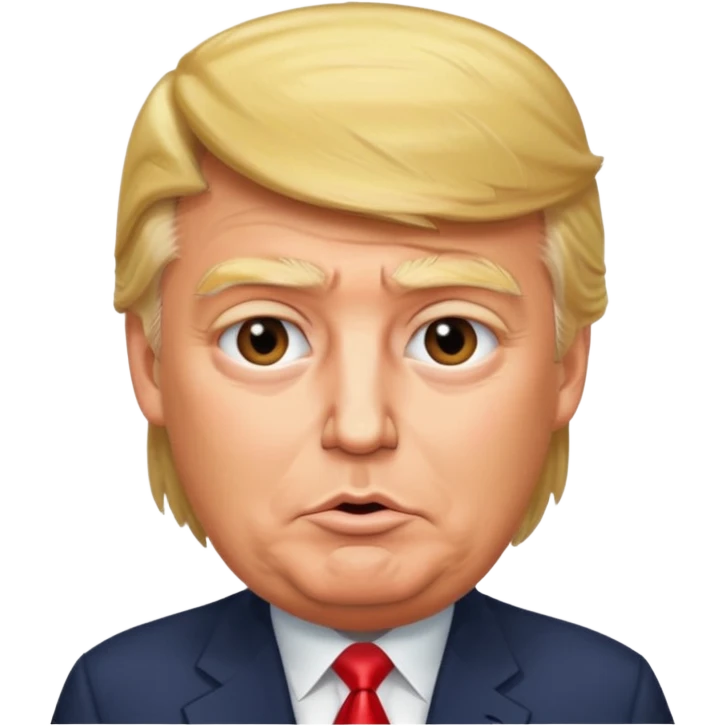 Trump saying 6 7 emoji