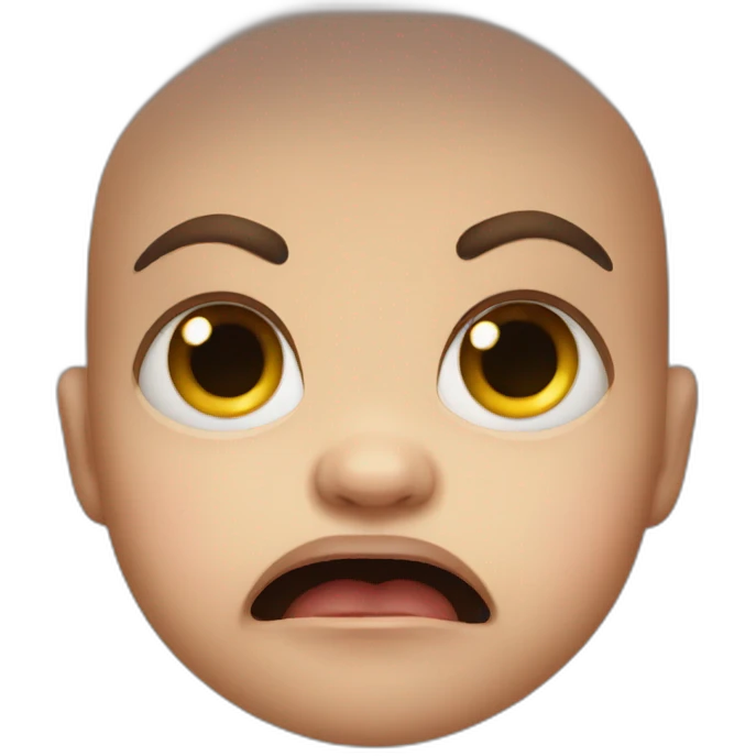Angry baby emoji