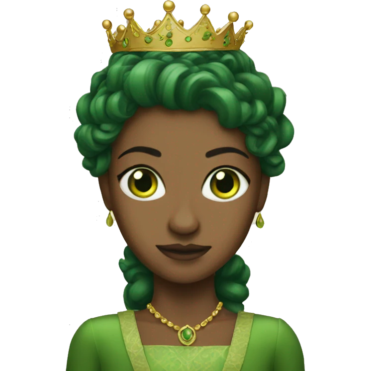 Green eyed Queen  emoji