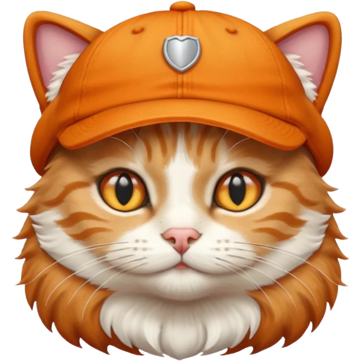 A cat wearing cap emoji