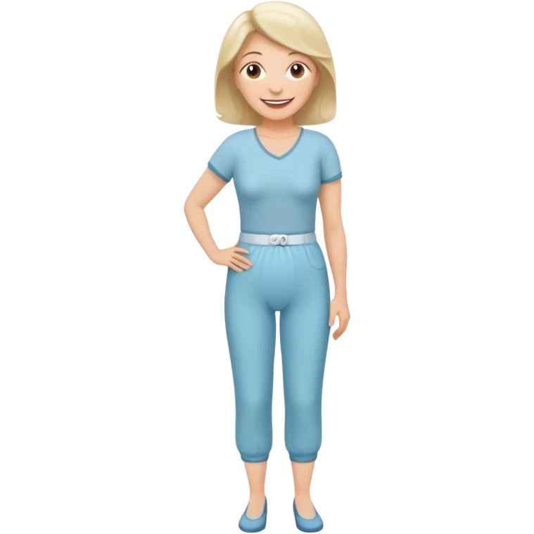 a Woman, mid 50, wearing incontinence pants emoji