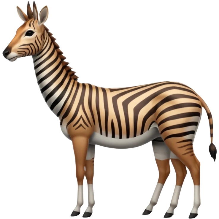 Zebra-Antelope-Impala-Gazelle-hybrid, full body emoji