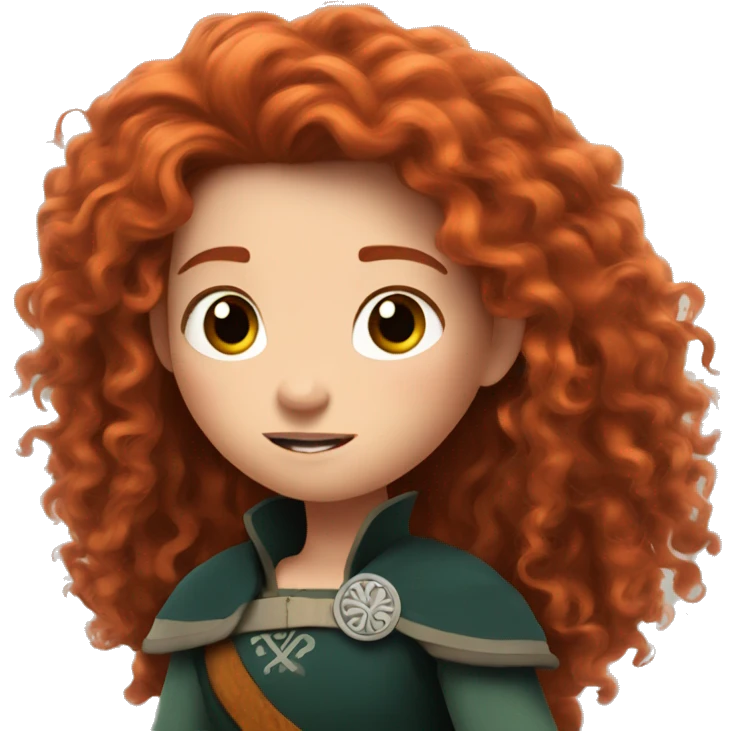 Merida from Brave emoji