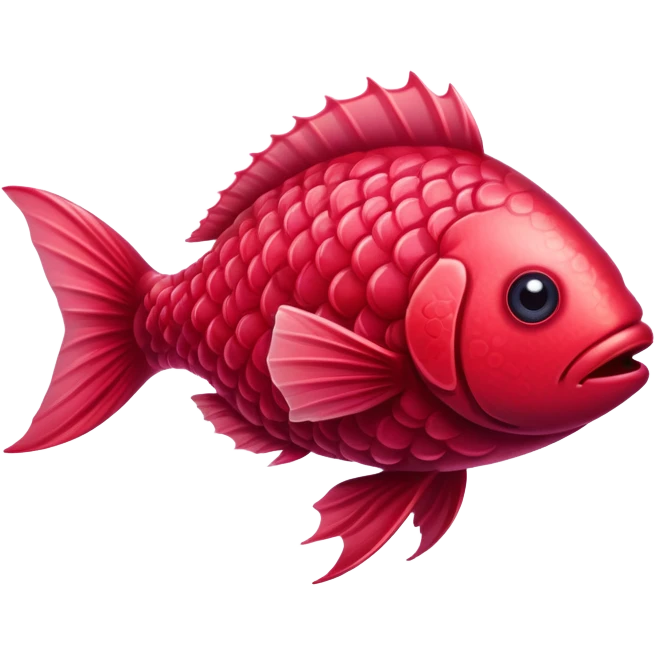 Raspberry fish emoji