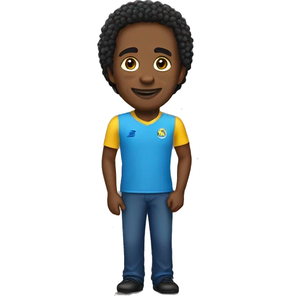 Moça 45 anos pele parda com cabelos enrolados  emoji