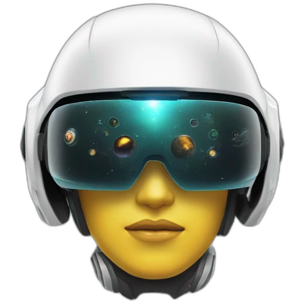 sci-fi virtual reality helmet emoji