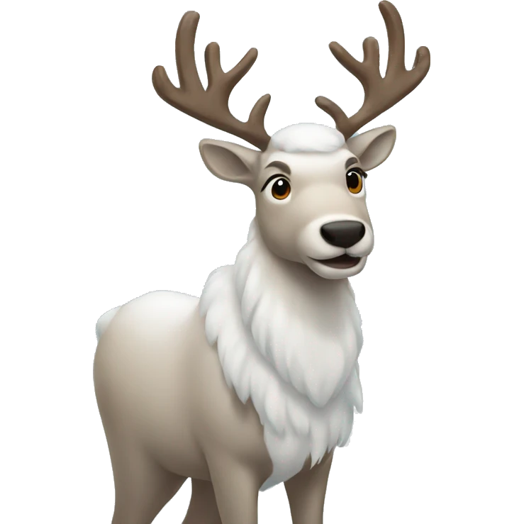 snow reindeer emoji