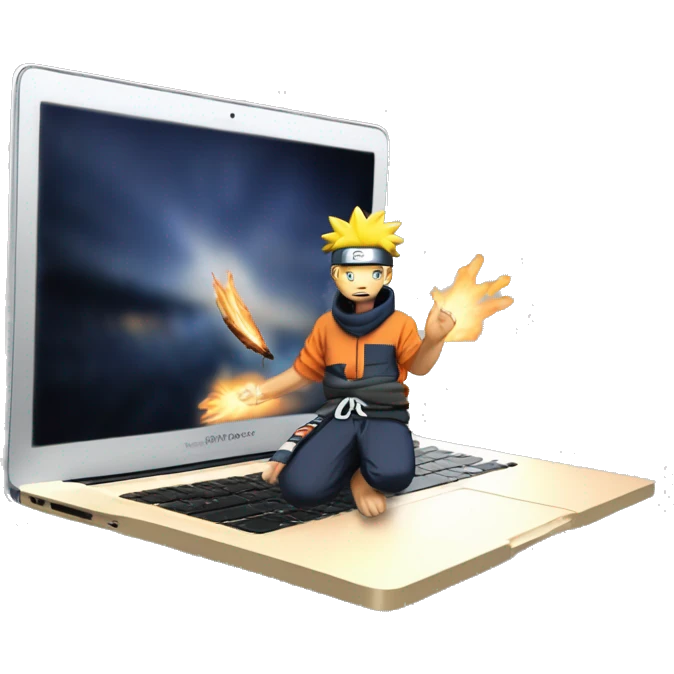 MacBook back a Naruto  emoji