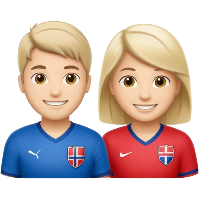 Norway VS Italy soccer smiley emoji