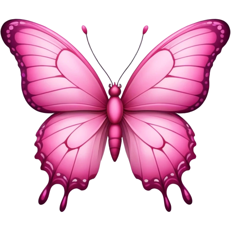 Pink butterfly  emoji