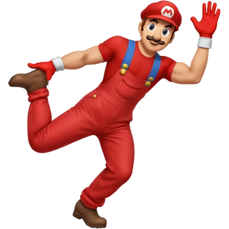 mario with buttcheeks twerk emoji