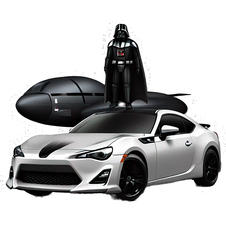 Darth Vader Batman and First Order Jet Trooper themed Scion FR-S  emoji