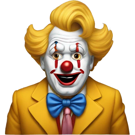 Trump as a clown  emoji