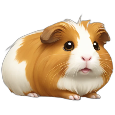 Golden abyssinian guinea pig emoji