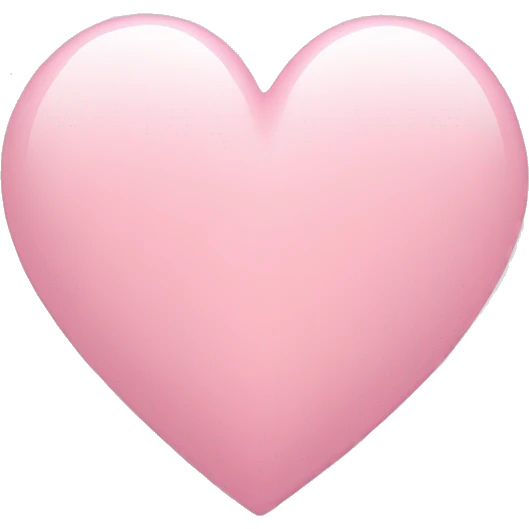 Light pink heart emoji