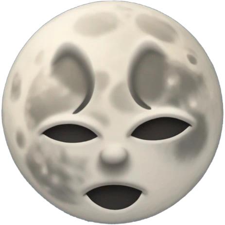 moon on the sky background emoji