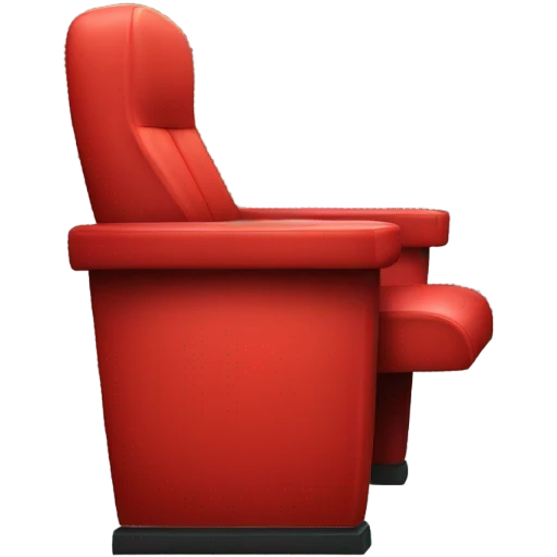  theater one red seat  front view emoji