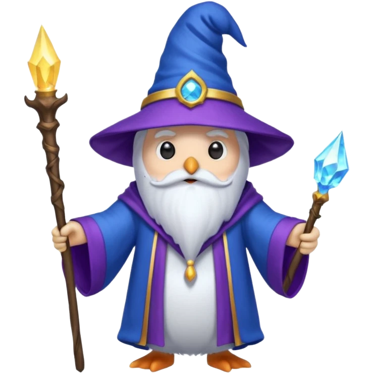 Penguin Wizard emoji