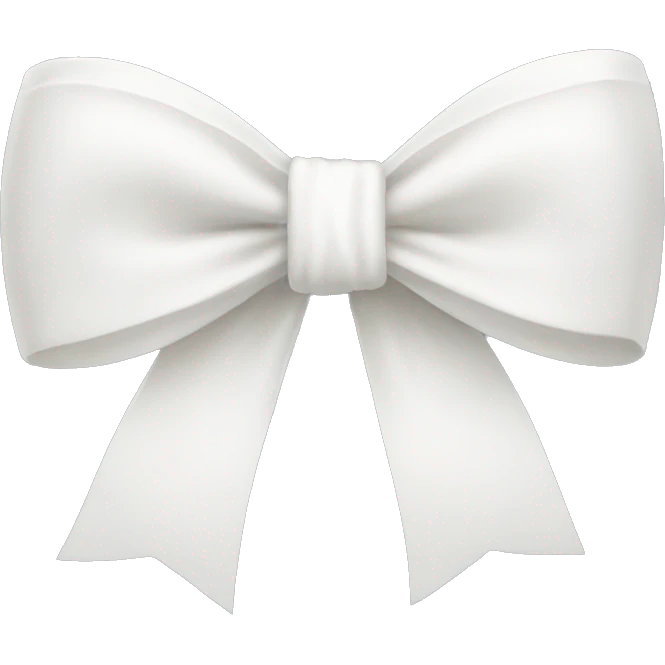 White bow emoji