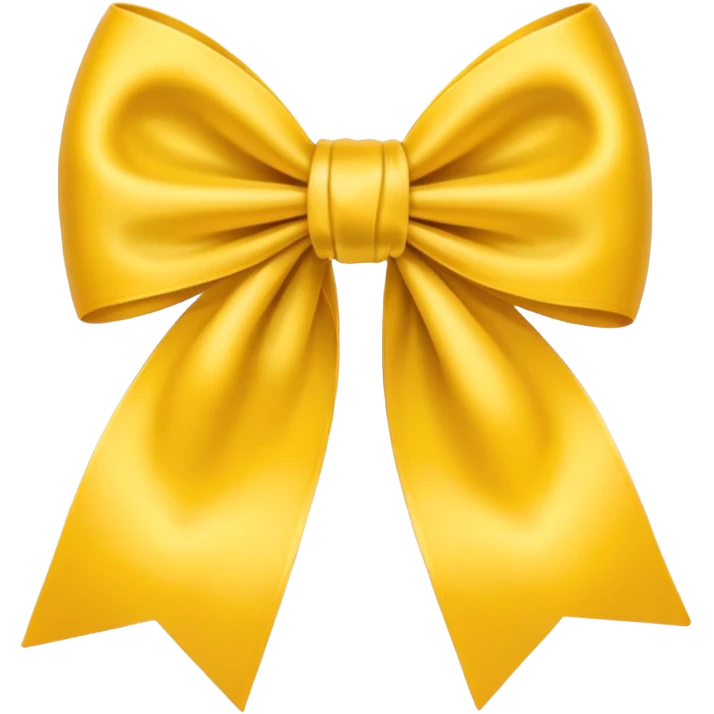 Yellow bow emoji