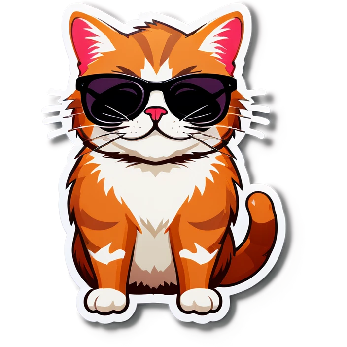 Cat with sunglasses emoji
