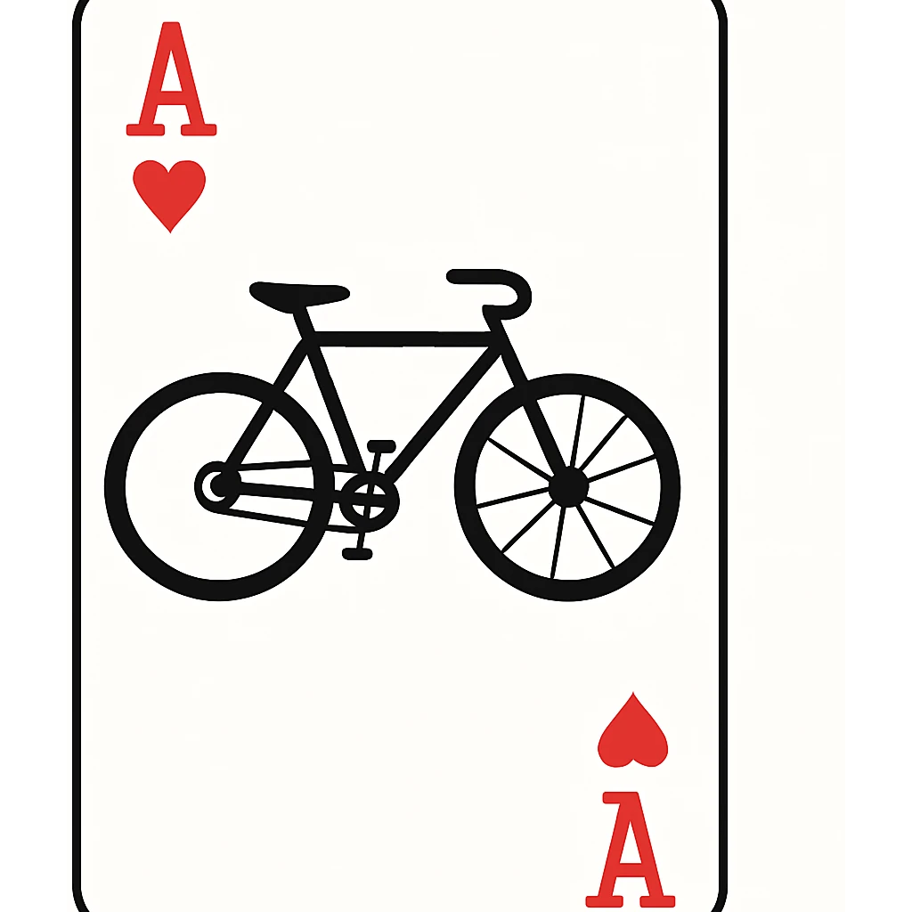 A bicycle with two wheels, handlebars, and a frame, shown from the side in a clean, minimalist design with essential details only emoji