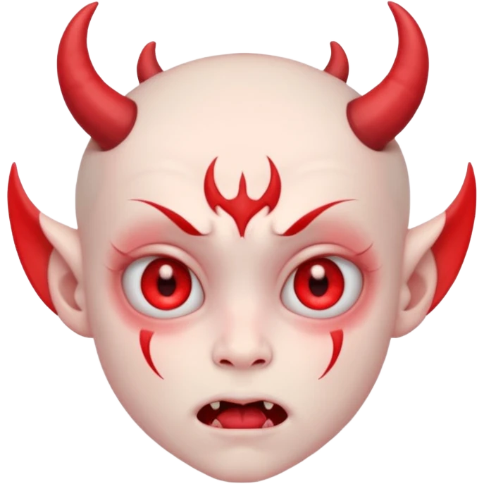Crybaby cute littile demon  emoji