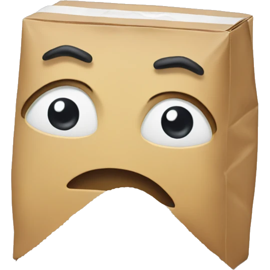 salt packet with a stern expression emoji