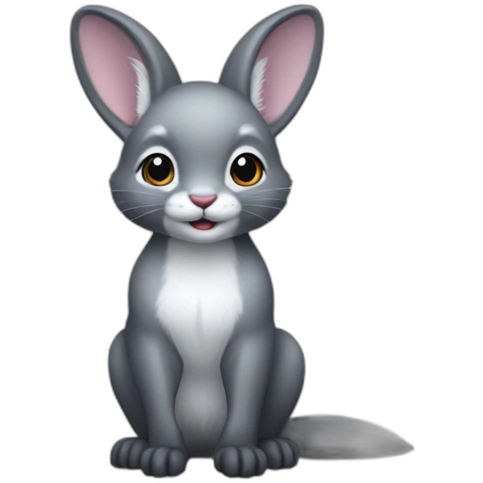 silver marten bunny emoji