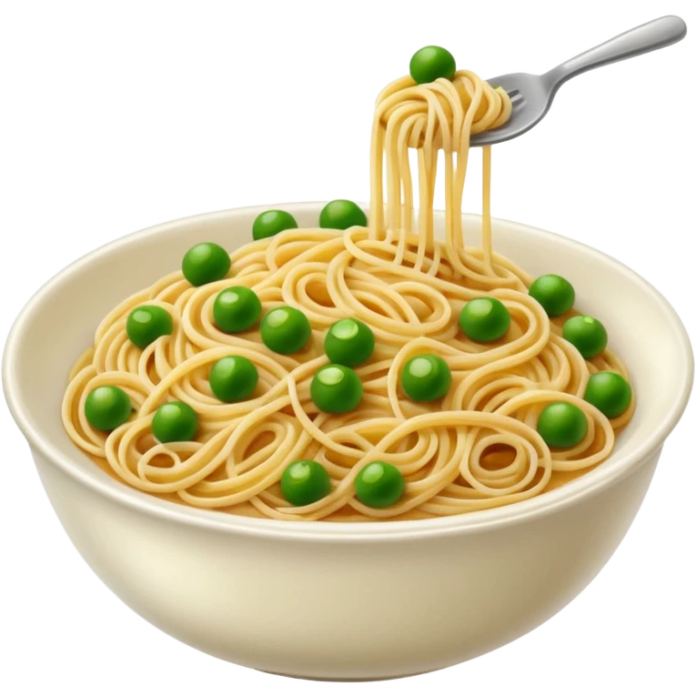 Spaghetti with peas emoji