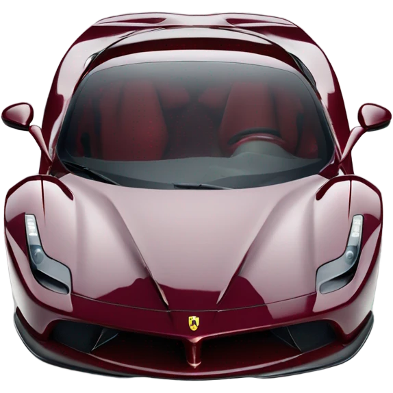 Burgundy Ferrari La Ferrari front  emoji