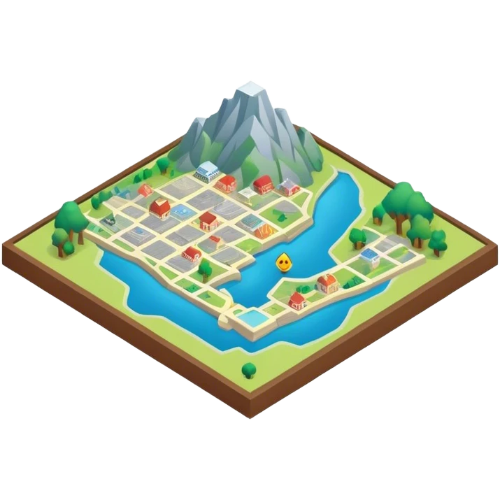 map isometric emoji