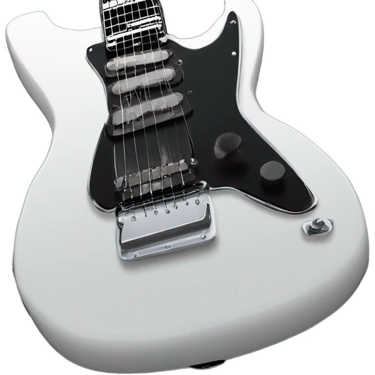 Black guitar  emoji