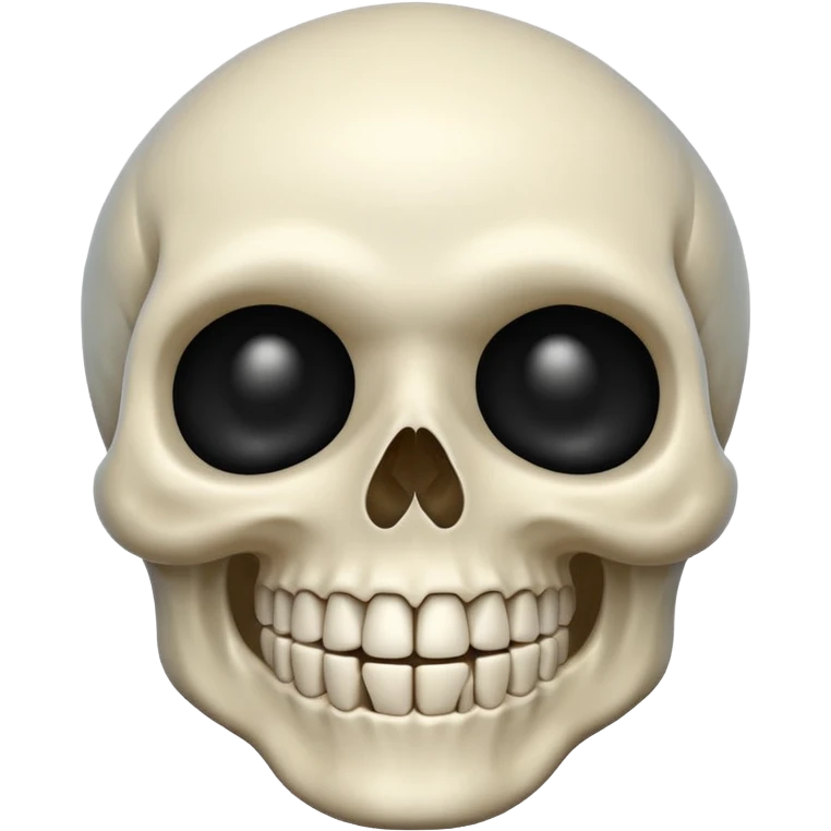 Very funny skull emoji