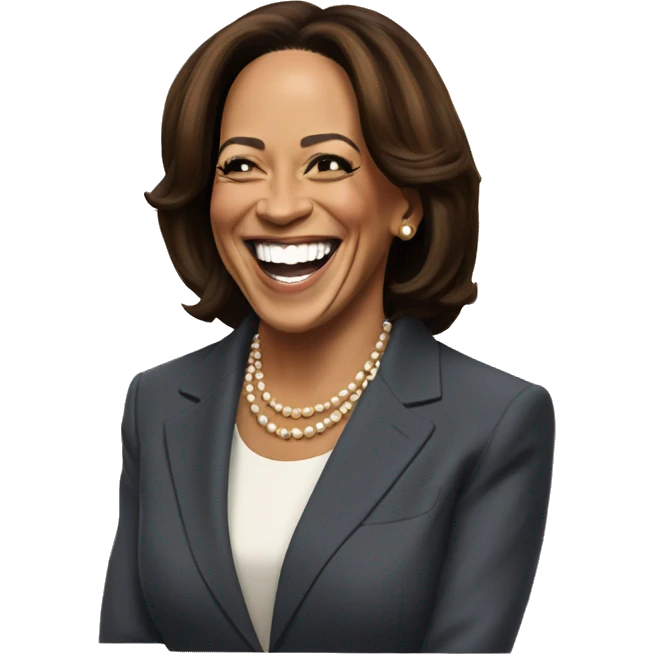 kamala harris laughing  emoji