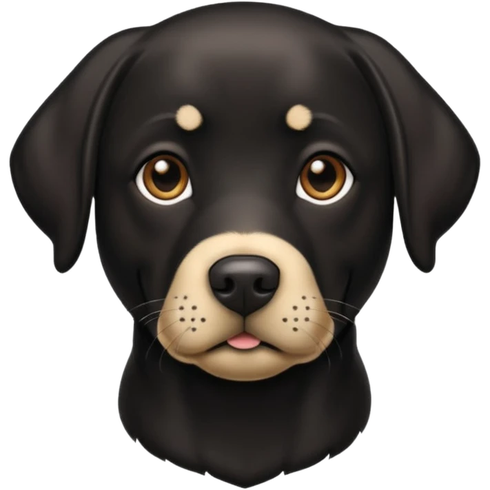 Labrador  negro emoji