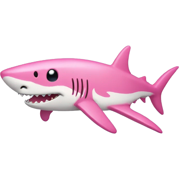 pink shark emoji