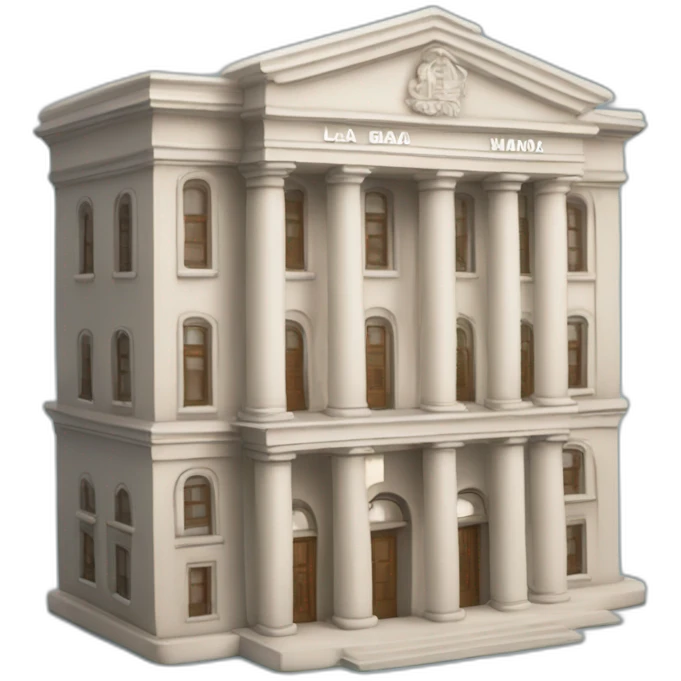EDIFICIO DEL BANCO DE LA MONEDA CON DINERO emoji