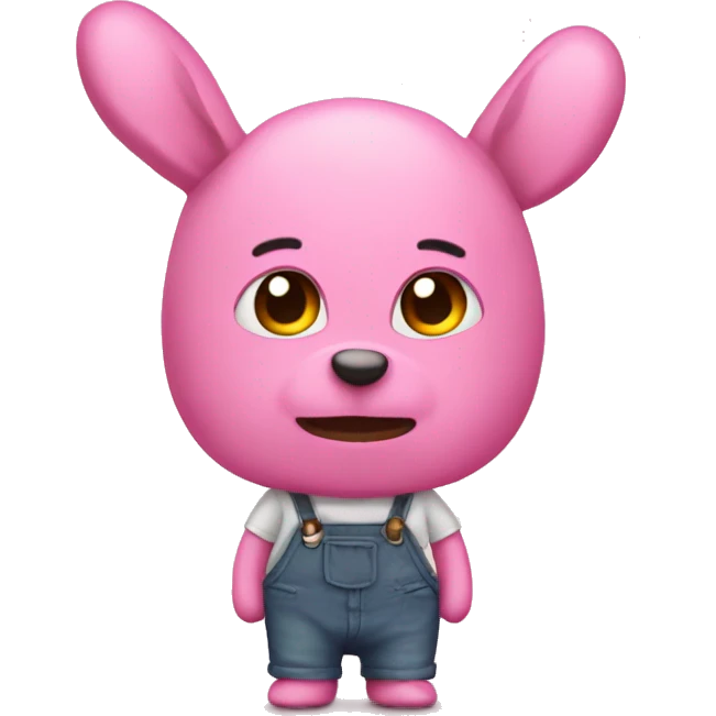 Conejito rosa emoji