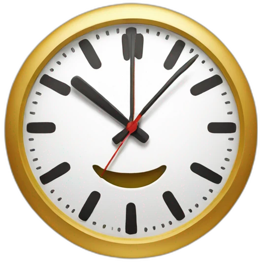 reloj happy emoji