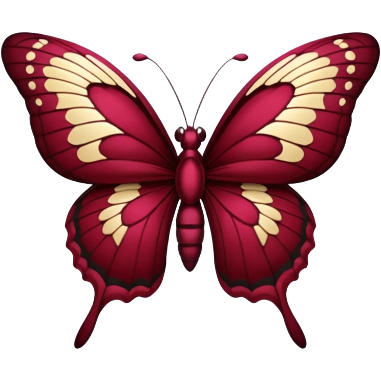 Burgundy butterfly emoji