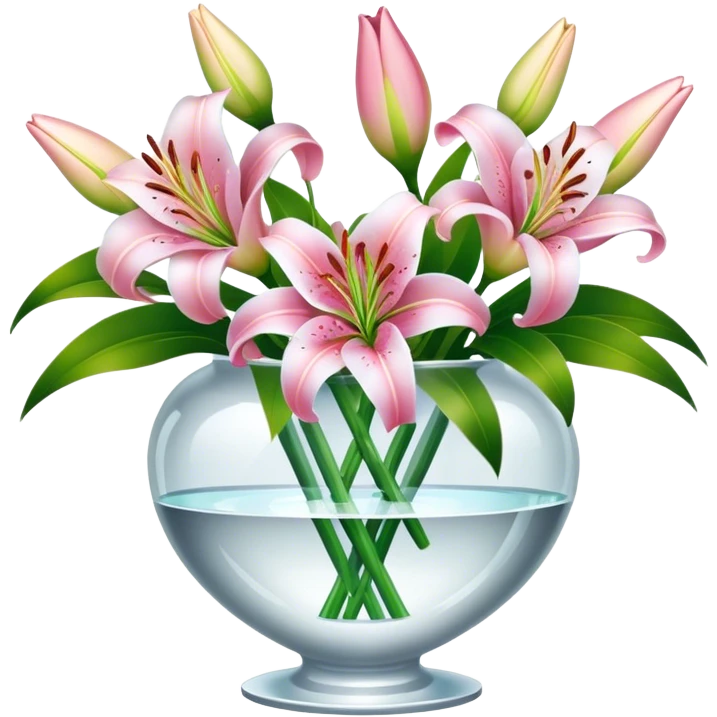 Lilies in Crystal vase emoji