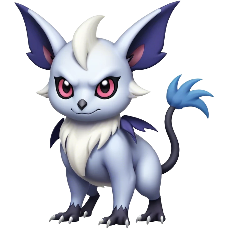 Edgy Cool Kawaii Noibat-Absol-Pokemon Full Body emoji