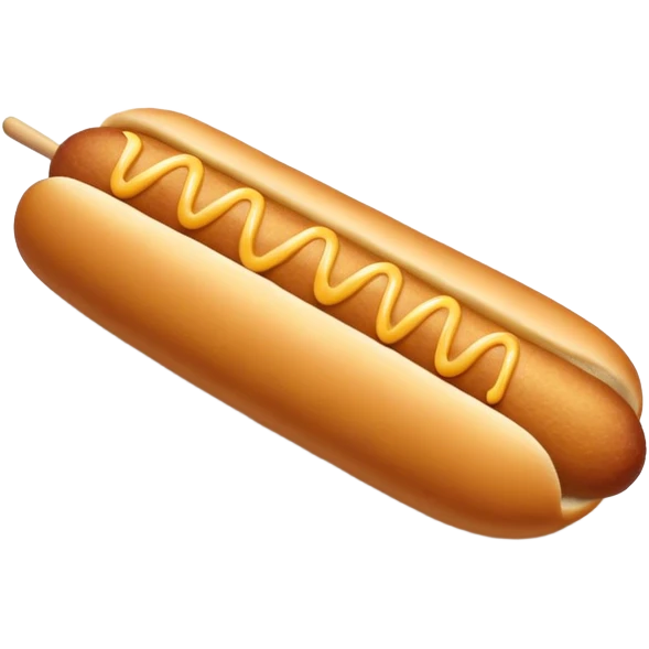 Korean corn dog with sugar coating emoji