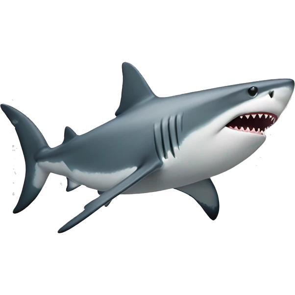 Shark with a top emoji