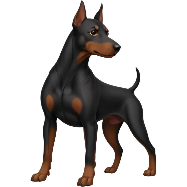 black doberman Y3 emoji