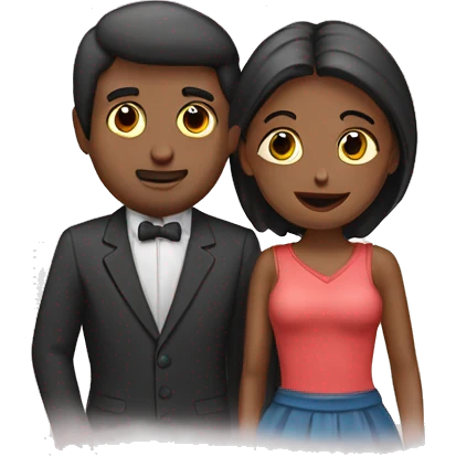 Pareja besandose emoji