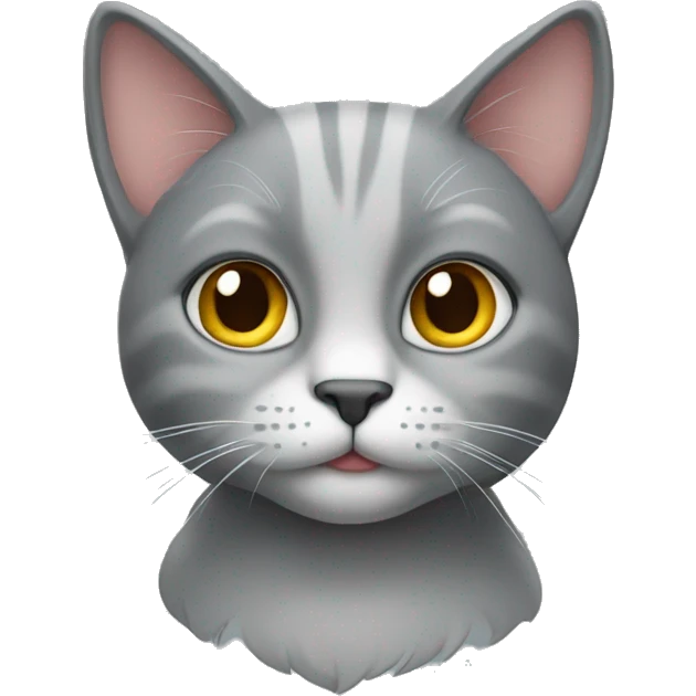 The cat is grey emoji